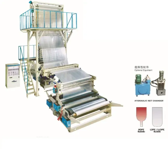 Variety of plastic bags produced by automatic machines in a commercial setting, showcasing versatility and applications